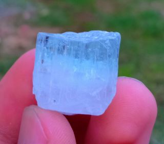 15.  30 Gr Rarest Natural Blue Aquamarine And Pink Morganite Combine Crystal
