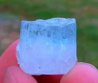 15.  30 gr Rarest Natural Blue Aquamarine And Pink Morganite Combine Crystal 2