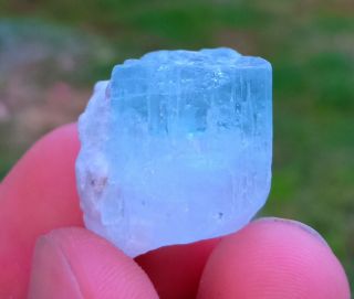 15.  30 gr Rarest Natural Blue Aquamarine And Pink Morganite Combine Crystal 5