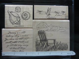 Along The Shore - Stampin Up Rubber Stamp Set 2005
