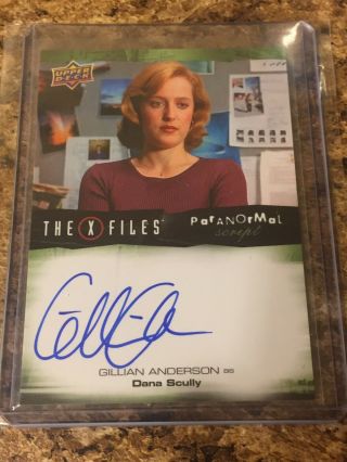 Upper Deck Ud X - Files Ufos Aliens Gillian Anderson As Scully Auto Autograph