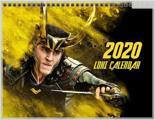 Tom Hiddleston Loki Laufeyson Thor The Dark World 12 Months 2020 Calendar