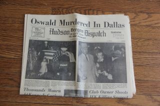 Hudson Dispatch/bergen Edition November 25,  1963 Oswald Murdered