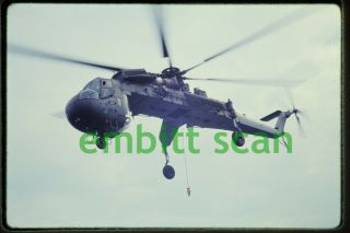 Slide,  Army Sikorsky Ch - 54 Tarhe Helicopter,  1968 Vietnam War