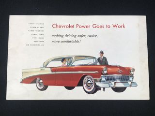 Vtg 1955 Chevrolet Chevy Car Dealer Advertising Sales Brochure