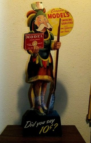 Large Models Smoking Tobacco Sign Standee 22 Inch