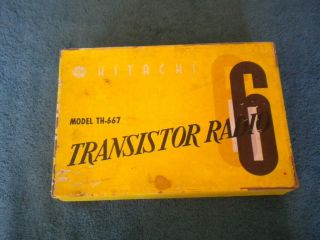 Vintage Hitachi Th - 667 Transitor Radio