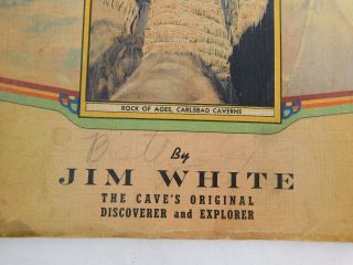 JIM WHITES OWN STORY CARLSBAD CAVERNS OLD BOOKLET Signed by Author 2