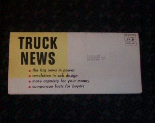 1954 - Ford Truck News Mailer Advertisement