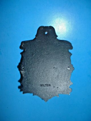 Decorative Vintage Cast Iron MATCH HOLDER -.  WILTON - Wall Hanging - Flip Lid. 2