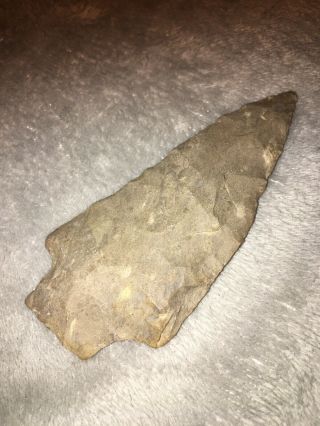 Indian Artifact Arrowhead Spear Point Lauderdale Co Alabama 2