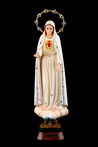 Sacred Heart Of Mary Statue Immaculate Mary Heart Religious Figurine 15 " - 38cm