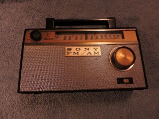 Vintage Sony Tfm - 121 Am Fm 12 Transistor Radio 1959 Japan