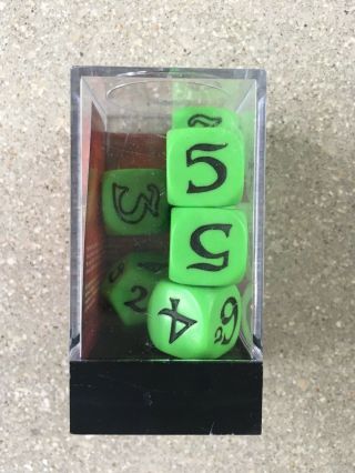 Lord Of The Rings Lotr - The One Ring Dice Set - Bright Green - Cubicle 7