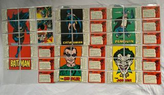 1989 Reissue Of The 1966 Batman National Periodical Trading Cards Complete W/box