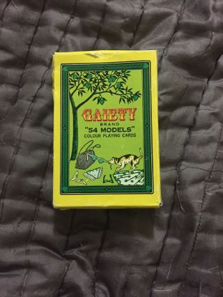 Vintage Gaiety Brand Adult Playing Cards Made In Hong Kong