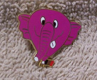 Pink Elephant Balloon Pin