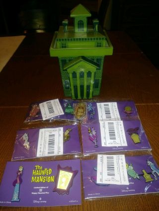 Disney Haunted Mansion 13 Pin Set Mansion Box Ltd 999 Rare Most