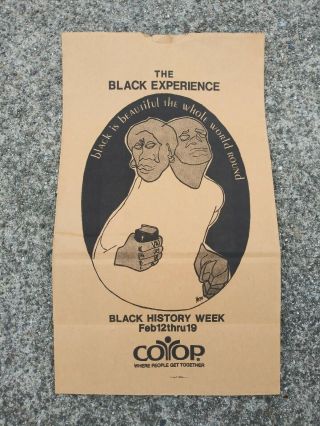 Black Panther Party Related Co - Op Grocery Bag Oakland Berkeley Black History