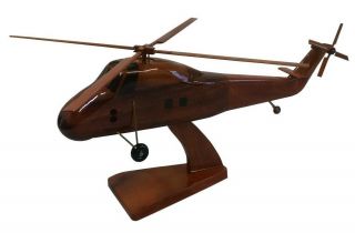 Westland Wessex Helicopter - Wooden Desktop Model.