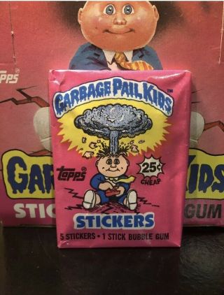 1985 Topps Garbage Pail Kids 1st Series Wax Pack Os1 Gpk