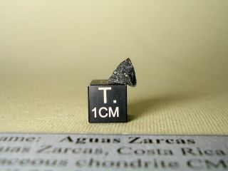Meteorite Aguas Zarcas,  Rare Cm2,  Crusted Fragment 0,  23 G,  Fall 2019 Costa Rica