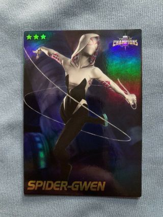 Marvel Contest Of Champions Dave & Busters Foil (holographic) 59/75 Spider - Gwen
