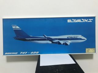 2002 " El Al " Boeing 747 - 400 Israel Airlines Advertising Poster Idf Rafael