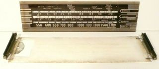 Vintage Philco 41 - 285 Radio: Graphic Station Glass & Back White Sheet