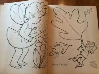 Vintage Little Artist Color Fun Coloring Activity Book Whitman Dog Bluebird NOS 4