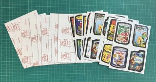 Lost Wacky Packages Variations 3,  4 & Bonus Red Ludlow Quad Complete Set