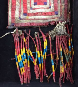 Quilled Sioux Pipe Bag and Display Case,  Late 1800s, 3