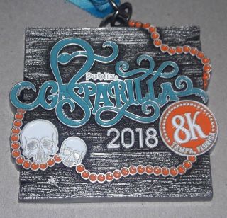 2018 Publix Gasparilla Distance Classic 8k Tampa Florida Race Medal February 25
