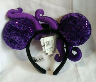 Disney Parks Ursula Minnie Ears Headband Little Mermaid Villain Retired