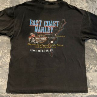Harley Davidson Mens Vintage (90 ' s) T - shirt Gray Size XXL Quantico,  VA 5