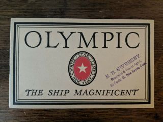 White Star Line Rms Olympic " The Ship Magnificent " Small 1920 