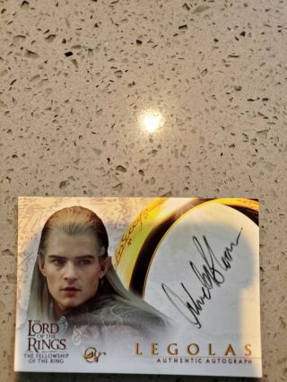 Lord Of The Rings Topps Authentic Autograph Trading Card Orlando Bloom