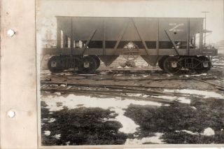 Rare 1912 Passaic Nj And Ny Railroad Car Builders Rr Hopper Car Photograph