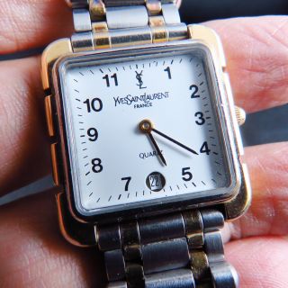 Vintage France Made Ysl Yves Saint Laurent Quartz Lady Watch
