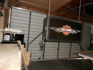 Harley Flames Double Sided Lighted Sign