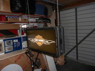 Harley Flames Double Sided Lighted Sign 3