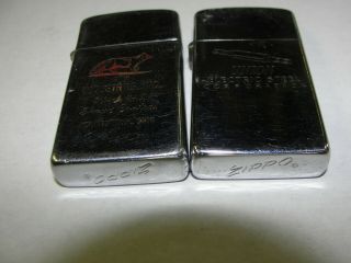 2 Vintage Zippo lighters Fox Industries Youngstown,  OH Union Electric Steel Co 5