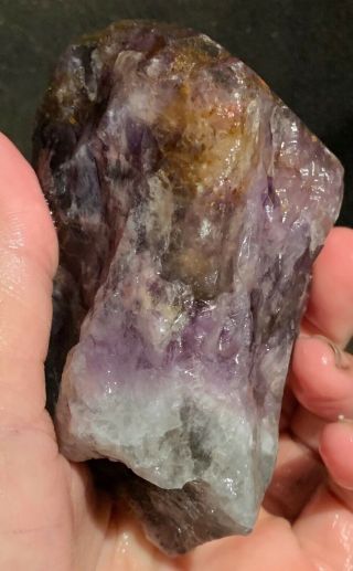 Rare Cacoxenite in Amethyst Crystal 5