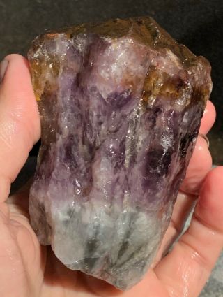 Rare Cacoxenite in Amethyst Crystal 6