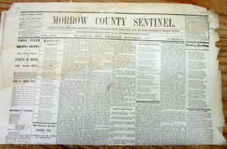 1871 Newspaper W Fight Against The Ku Klux Klan In The South After The Civil War