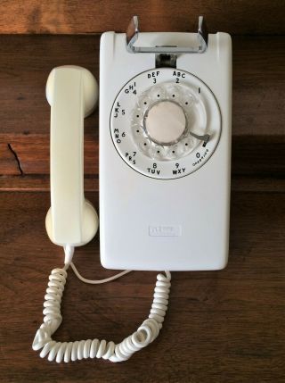 Vintage Northern Telecom & Itt Rotary Dial Wall Mount Telephone
