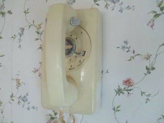 Vintage Western Electric Bell System Rotary Dial Wall Telephone Ab 554,  4 - 1959