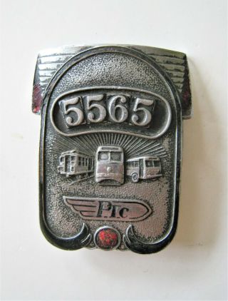 Vintage Philadelphia Transportation Company Badge Ptc Operator 5565 Trolley