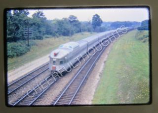 1969 Kodachrome Slide Cb&q Burlington Route Zephyr End Of Train O16