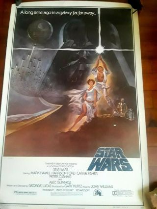 Star Wars - - - 1977 1 - Sheet Poster,  Rolled,  Double Weight Paper